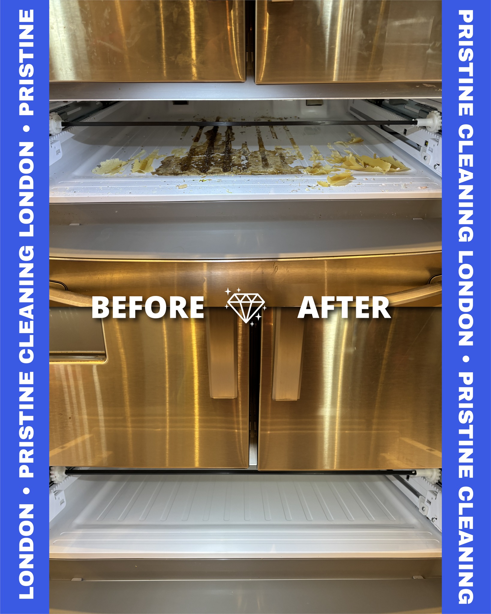 Talk about a transformation! ❄️ This freezer drawer went from being caked with old food and mystery spills to looking brand new! Don't let hidden grime chill in your kitchen. Pristine Cleaning London specializes in those deep-clean details that others miss!

#BeforeandAfter #CleaningTransformation #CleaningTips #LondonOntario